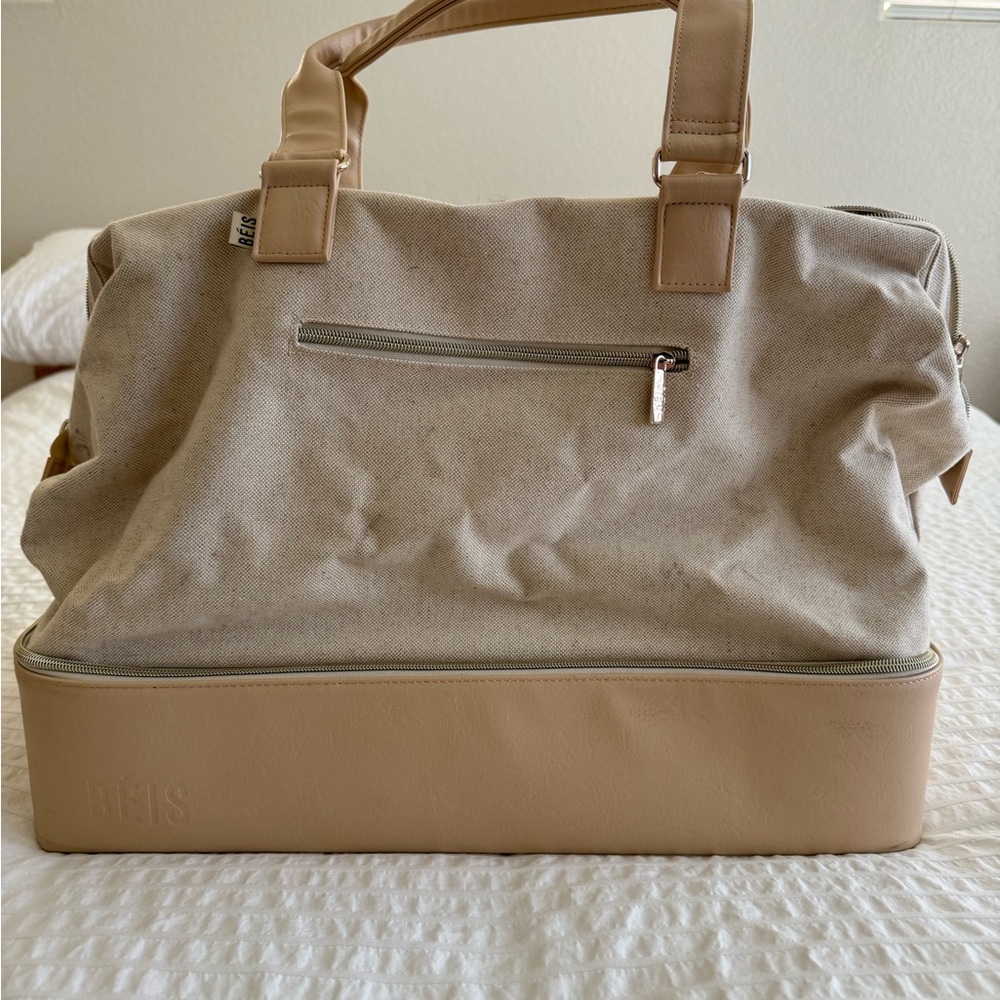 BEIS Tan weekender bag